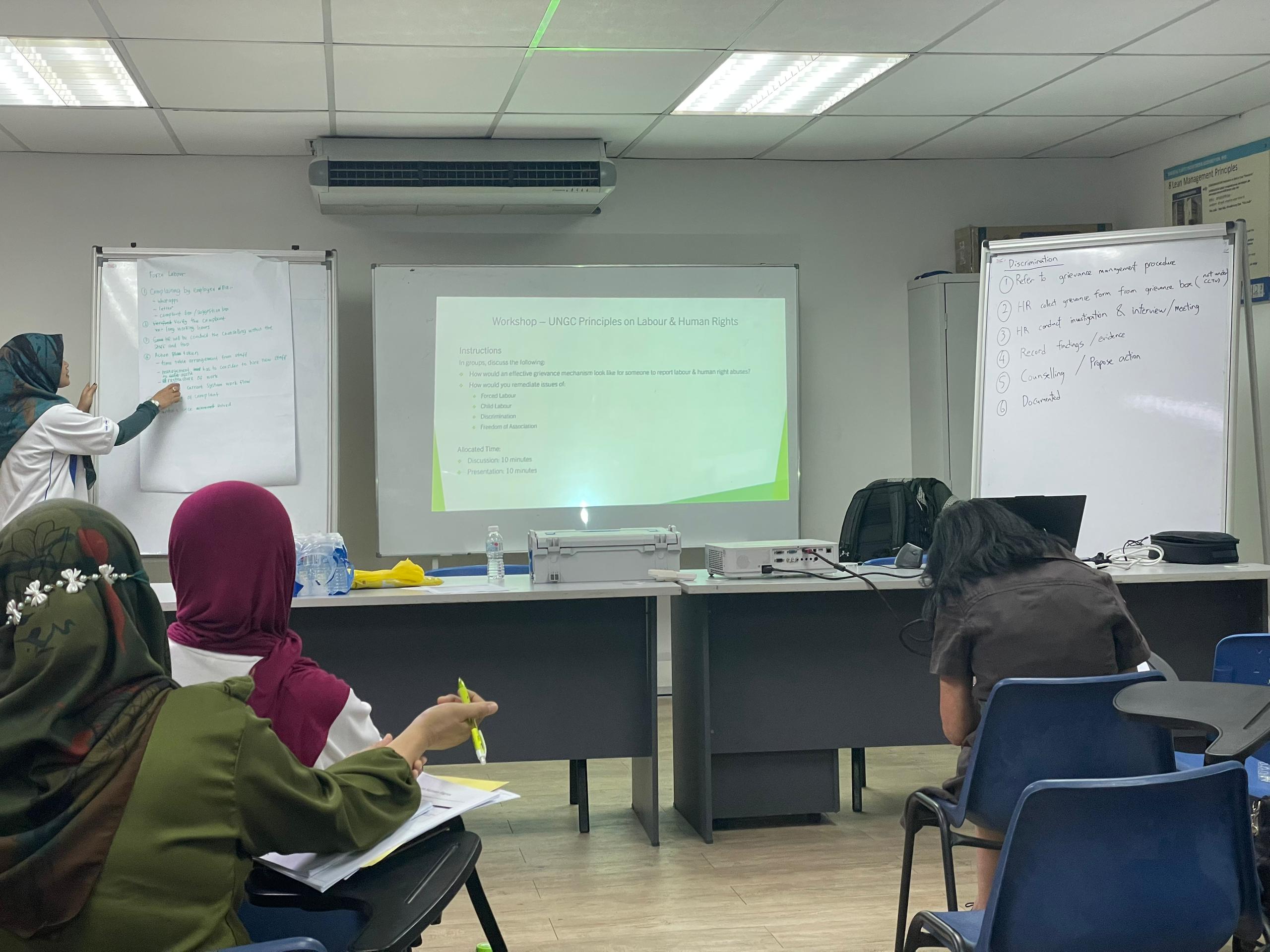 FTC Training for Labour & human rights workshop